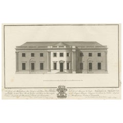 Impression ancienne de la résidence du comte Moritz von Fries, Autriche, vers 1800