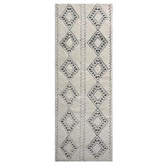 Runner a nido d'ape personalizzabile in stile berbero in crema X-Large