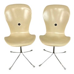 Pair of Modernist “Ion” Chairs Designed by Gideon Kramer