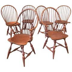 Set of Six Vintage Windson Dining Chairs