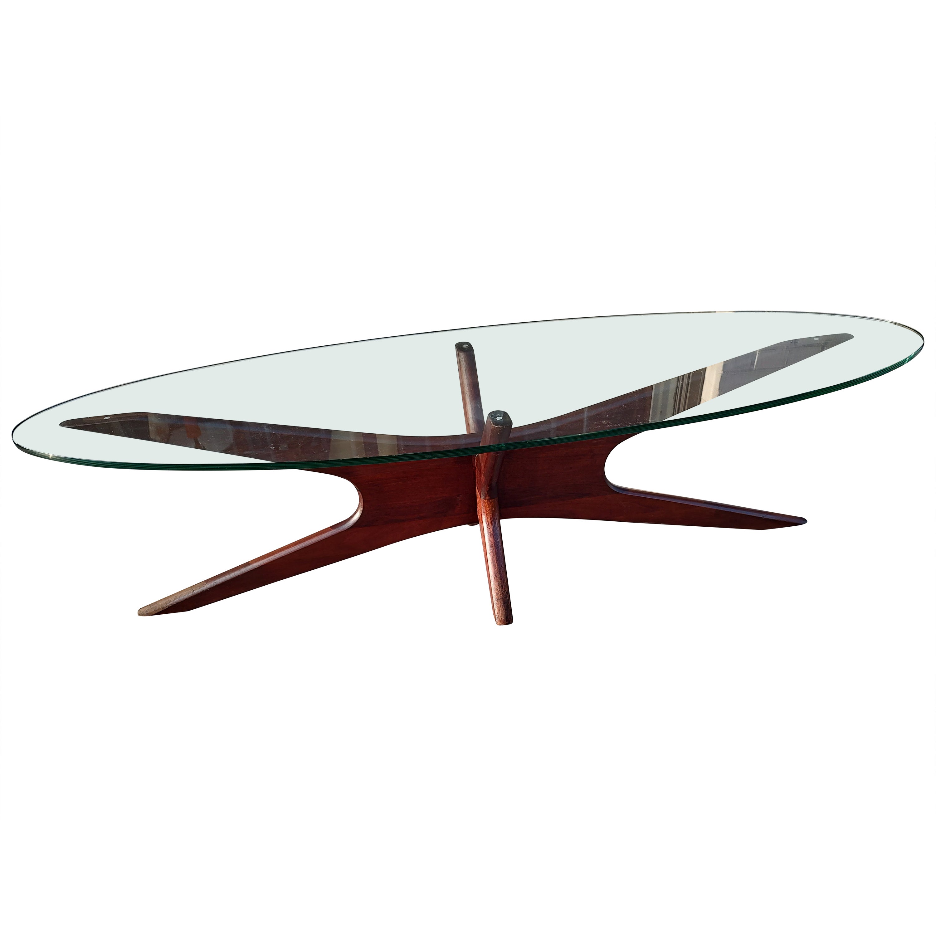 Adrian Pearsall Sculptural Walnut Dining Table Midcentury