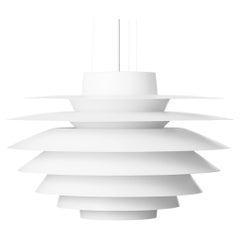 'Verona' 250 White Pendant Lamp by S. Middelboe for Lyfa 'New Edition'
