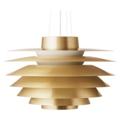 'Verona' 400 Brass Pendant Lamp by S. Middelboe for Lyfa 'New Edition'