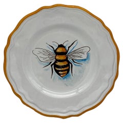 Piatti da dessert in ceramica dipinti a mano Insect Bee