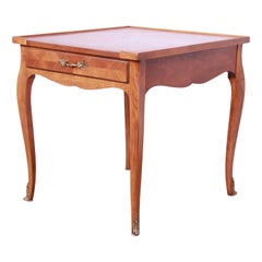 Baker Furniture French Louis XV Walnut Tea Table or Occasional Side Table