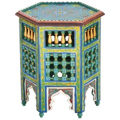 Vintage Moroccan Side Table, c 1970