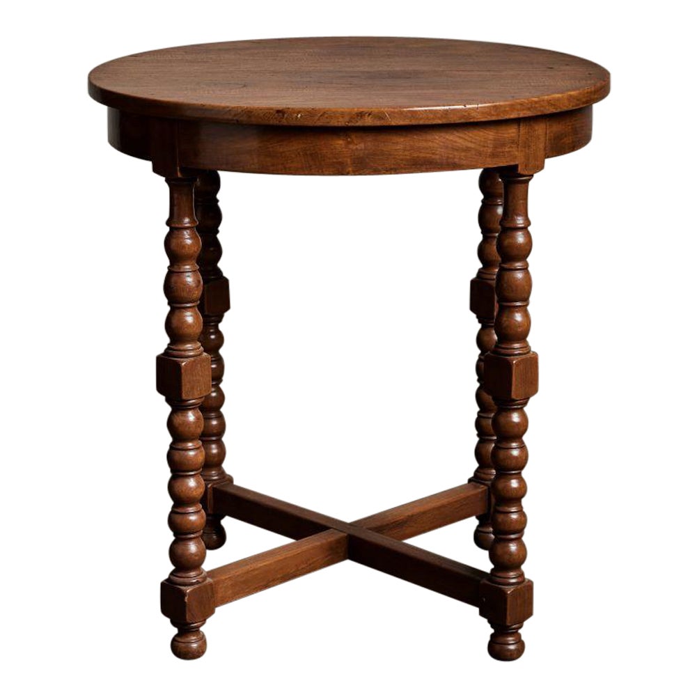 Antique Round Occasional Table