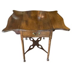 Late 18th Century George III Mahogany Pembroke Drop-Leaf Occasional Table