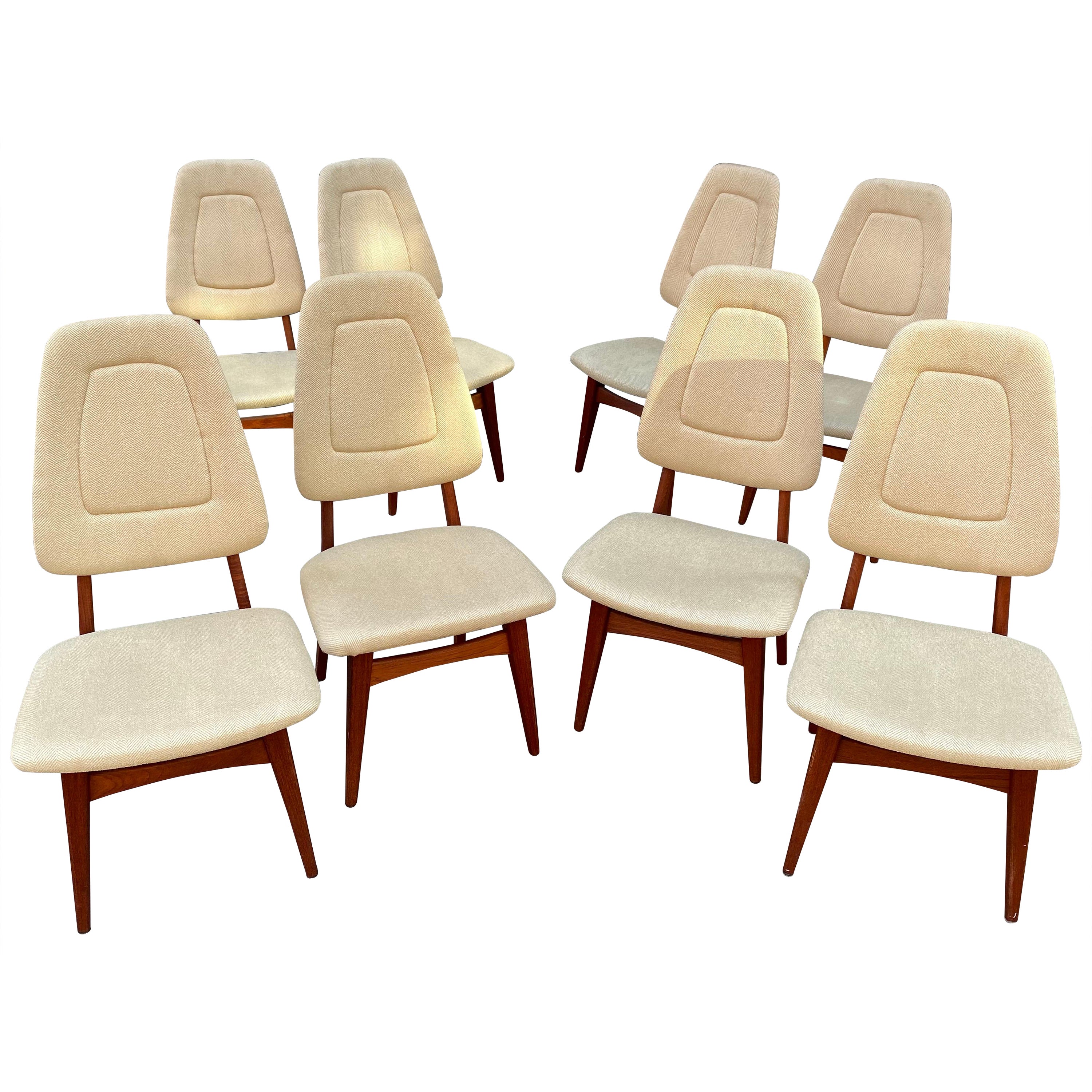 Arne Hovmand-Olsen Set of 8 Teak Dining Chairs