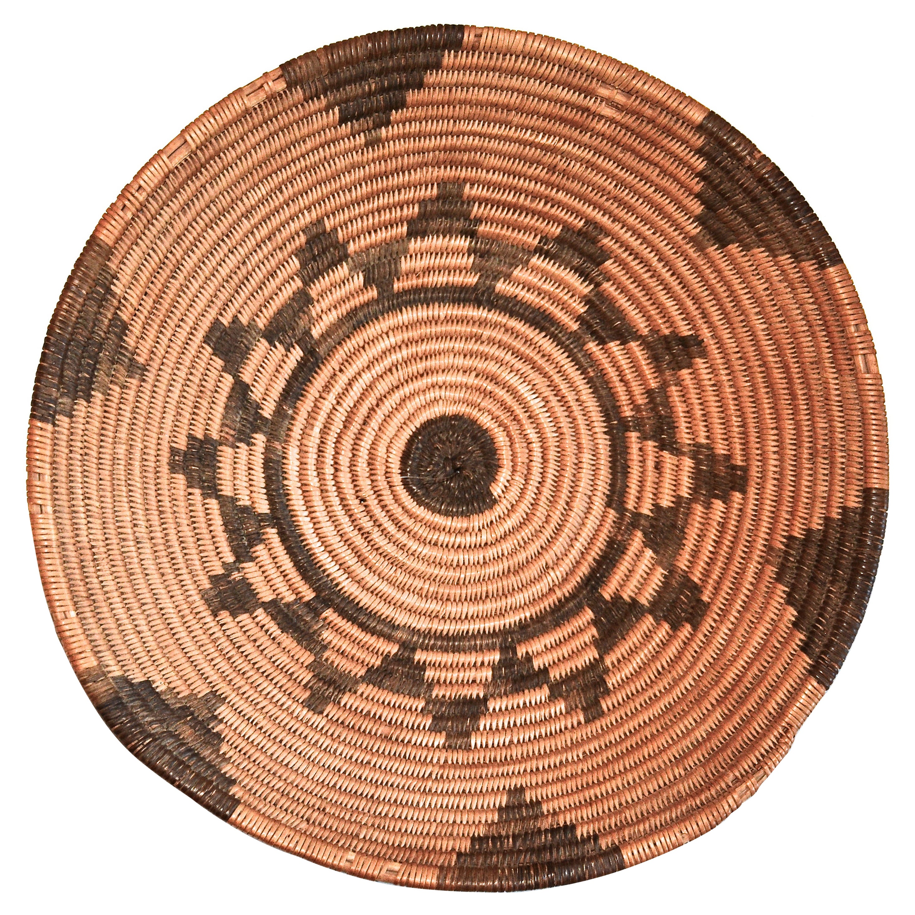 Apache Basketry Tray with 12 Point Star Design, 1900 For Sale