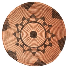 Apache Basketry Tray with 12 Point Star Design, 1900
