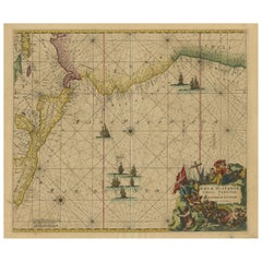 Used Sea Chart of Central America and the Northwest Coast of South America, ca.1745