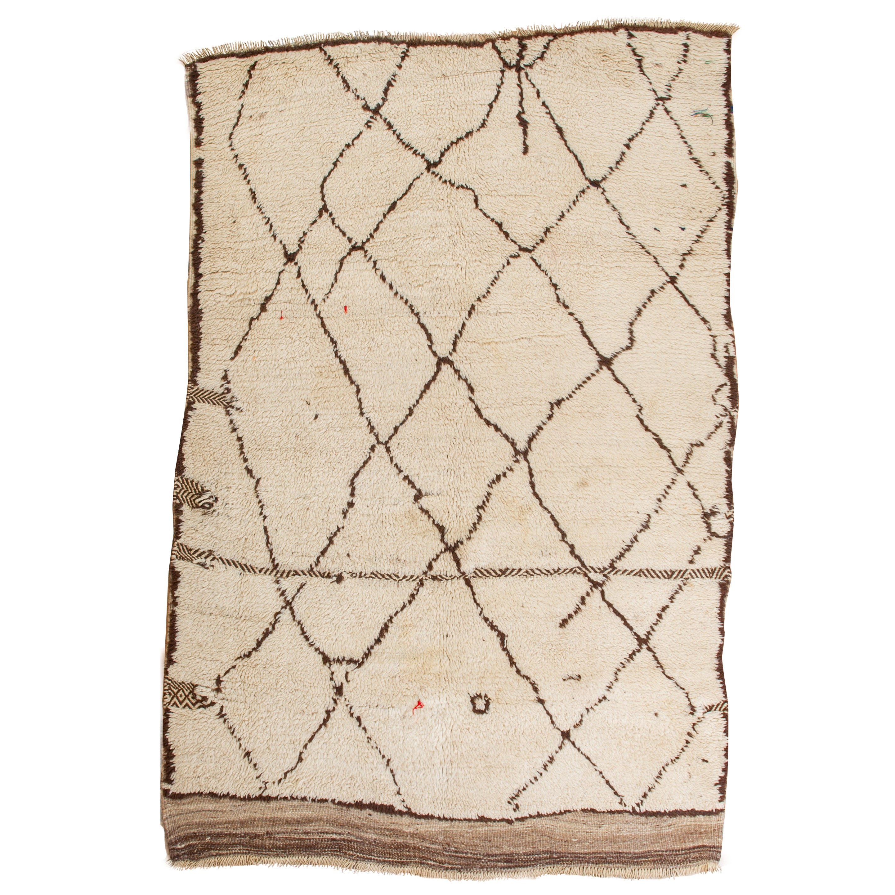  Vintage AZILAL - AIT BOUGEMMAZ Moroccan Carpet For Sale