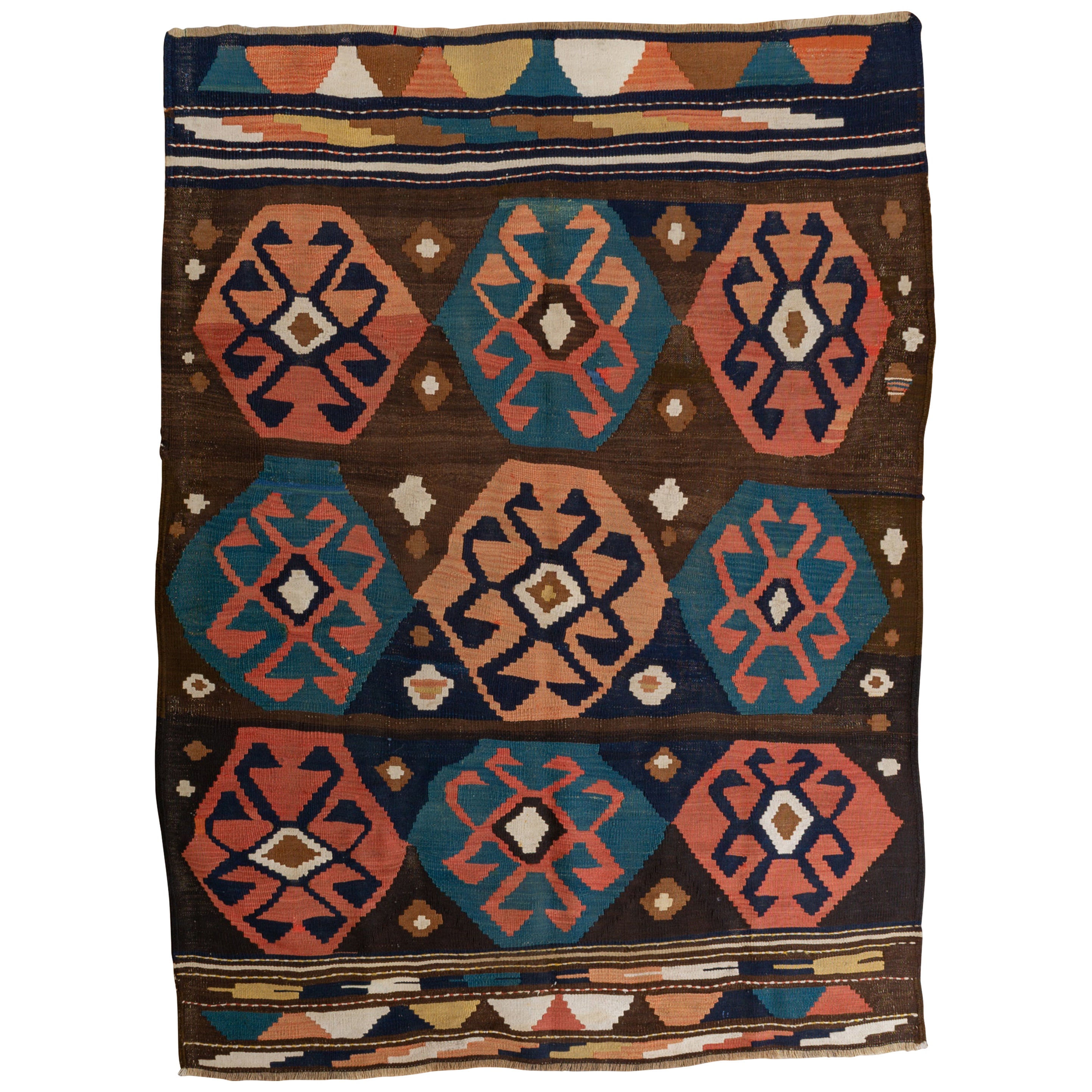 Old Kilim KAZAK with a Good Price For Sale