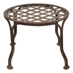 French Mid-20th Century Iron Stool or Tabouret