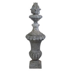 Large French 19th Century Zinc Vase/ Roof Finial