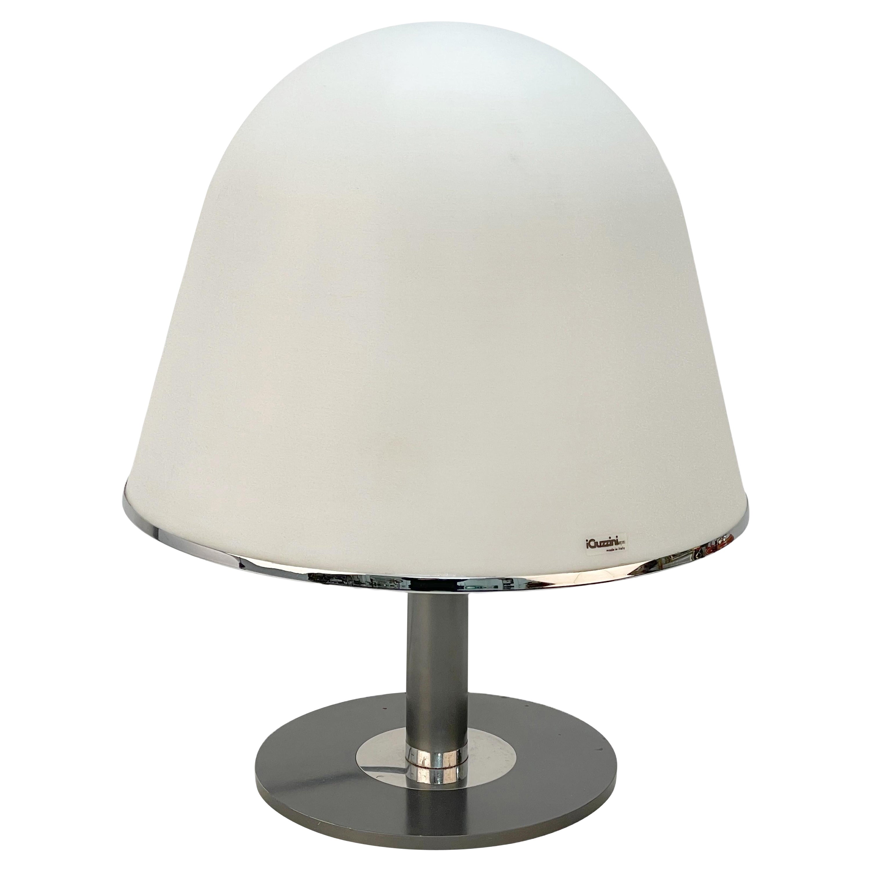 Franco Bresciani Midcentury "Kuala" Metal Italian Table Lamp for Guzzini, 1970s 