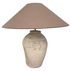 Retro Rustic Chinese Terracotta Jar Lamp