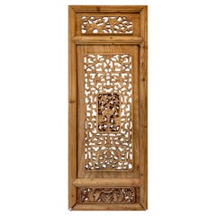 Antique Chinese Carved Wood Panel