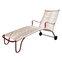 Robert Lewis Rolling Chaise Lounge Studio Crafted Santa Barbara, CA. 1930s