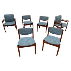 Finn Juhl Set of 6 Dining Chairs 2 Arm/ 4 Side