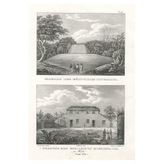 Résidence des missionnaires anglais à Hihifothe et Tomb de Tongamana, Tonga, 1836
