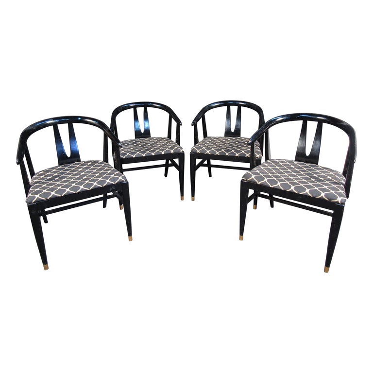 Set of Four Vintage Italian Chairs For Sale at 1stDibs