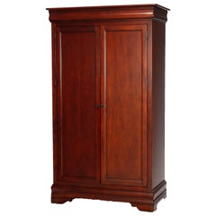 Classical Style Mahogany Double Door Entertainment Cabinet by Broyhill, 20th C