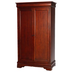Classical Style Mahogany Double Door Entertainment Cabinet by Broyhill, 20th C