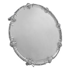 Rococo Design Antique George III Sterling Silver Salver, Richard Rugg 1772