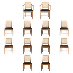Edward Wormley for Dunbar Set of Twelve Dining Chairs