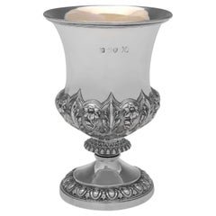 Stunning William IV Period Antique Sterling Silver Goblet, by Barnards in 1830