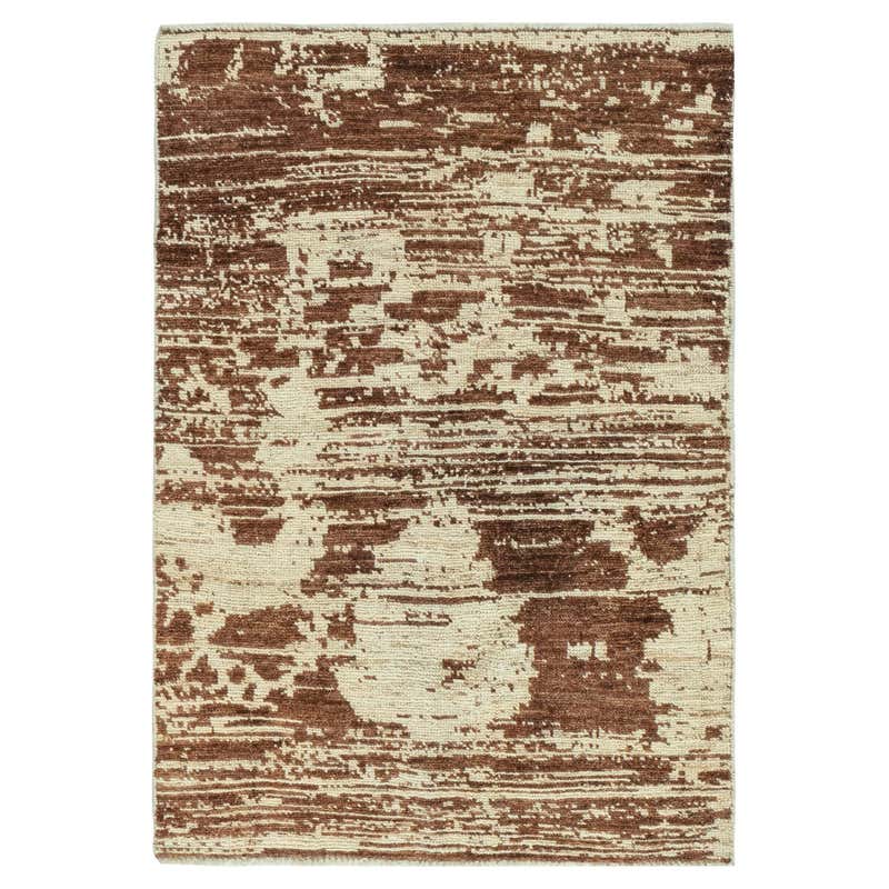 TRESOR Hand Knotted French Rococo Inspired Rug in Beige and Blue ...