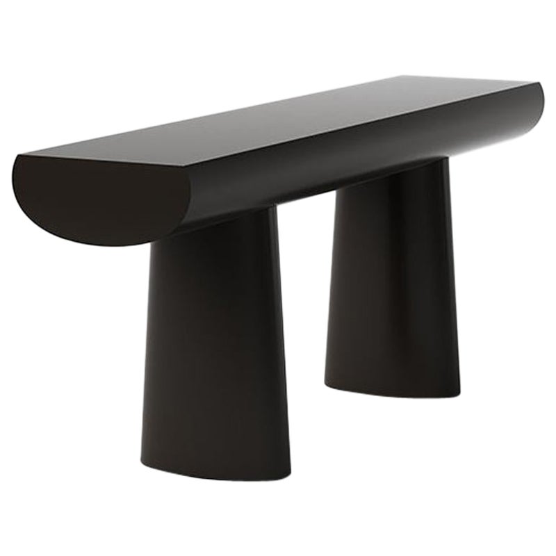 Aldo Bakker Wood Console Table, Dark Sepia Color by Karakter