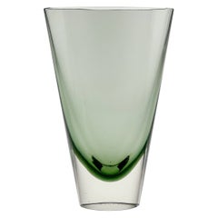 Kaj Franck, Clear & Green Glass Art-Object, Model Kf 234, Nuutajärvi-notsjö 1961