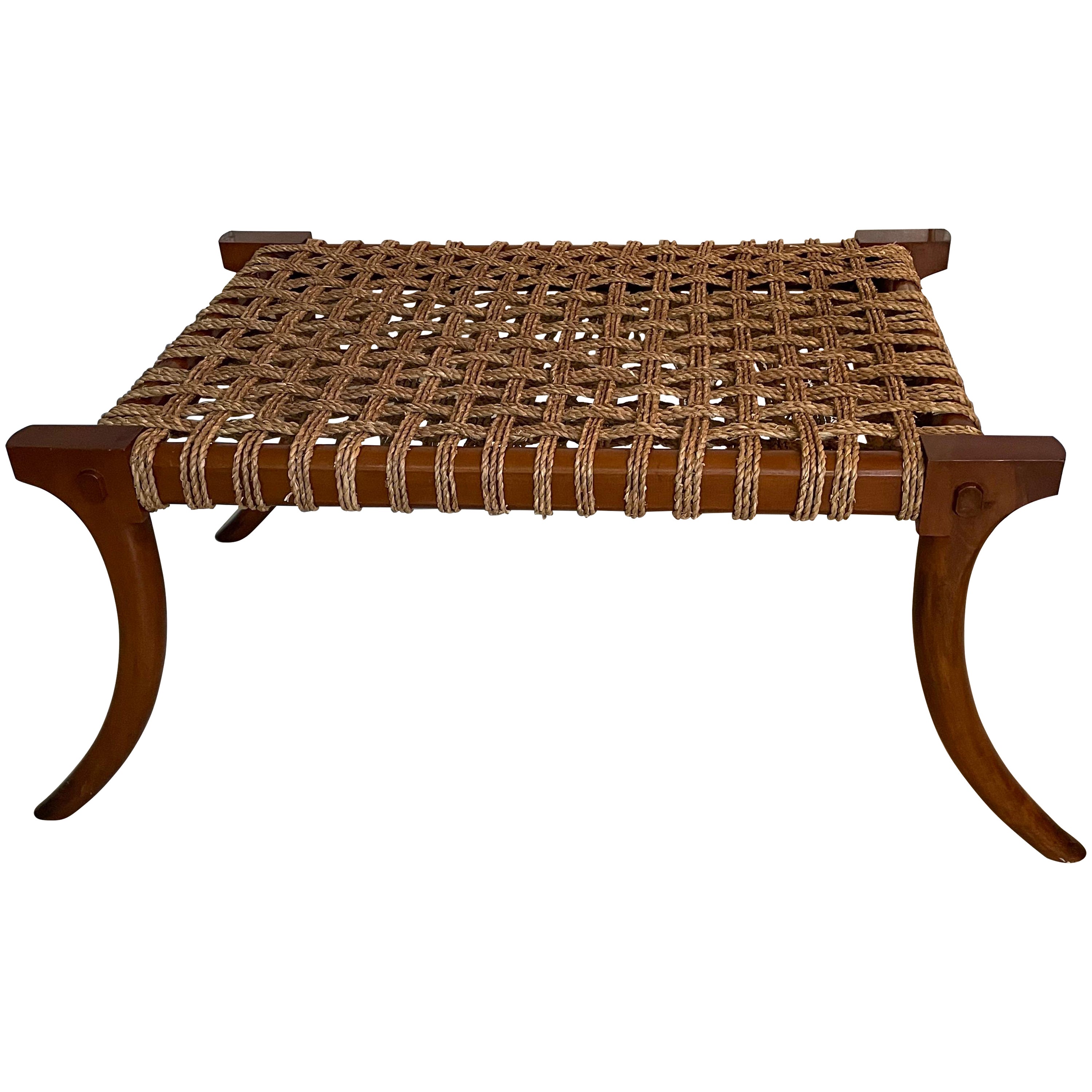 Rose Tarlow Rope and Wood Bench