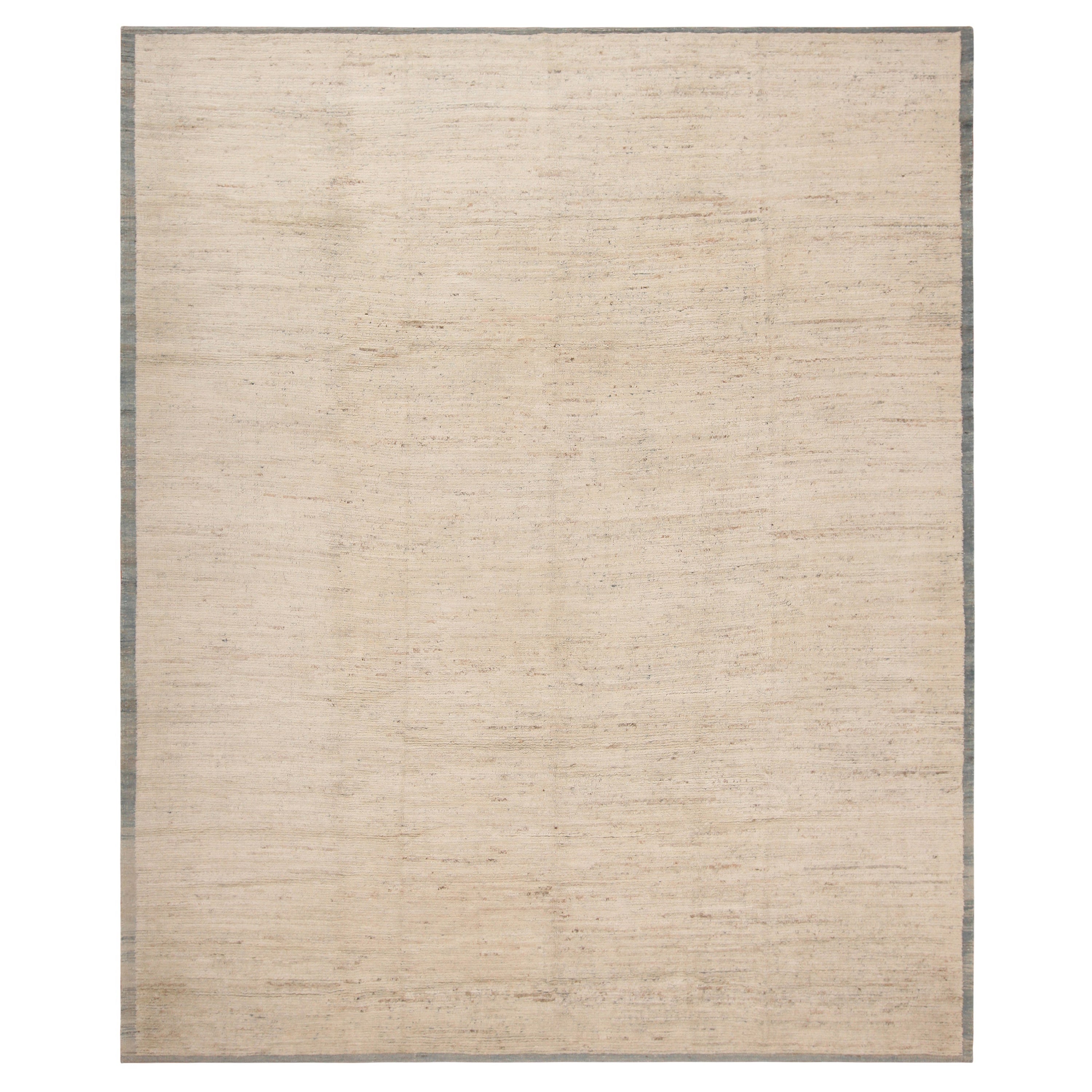 Nazmiyal Collection Modern Distressed Rug. 9 ft 8 in x 11 ft 9in For Sale