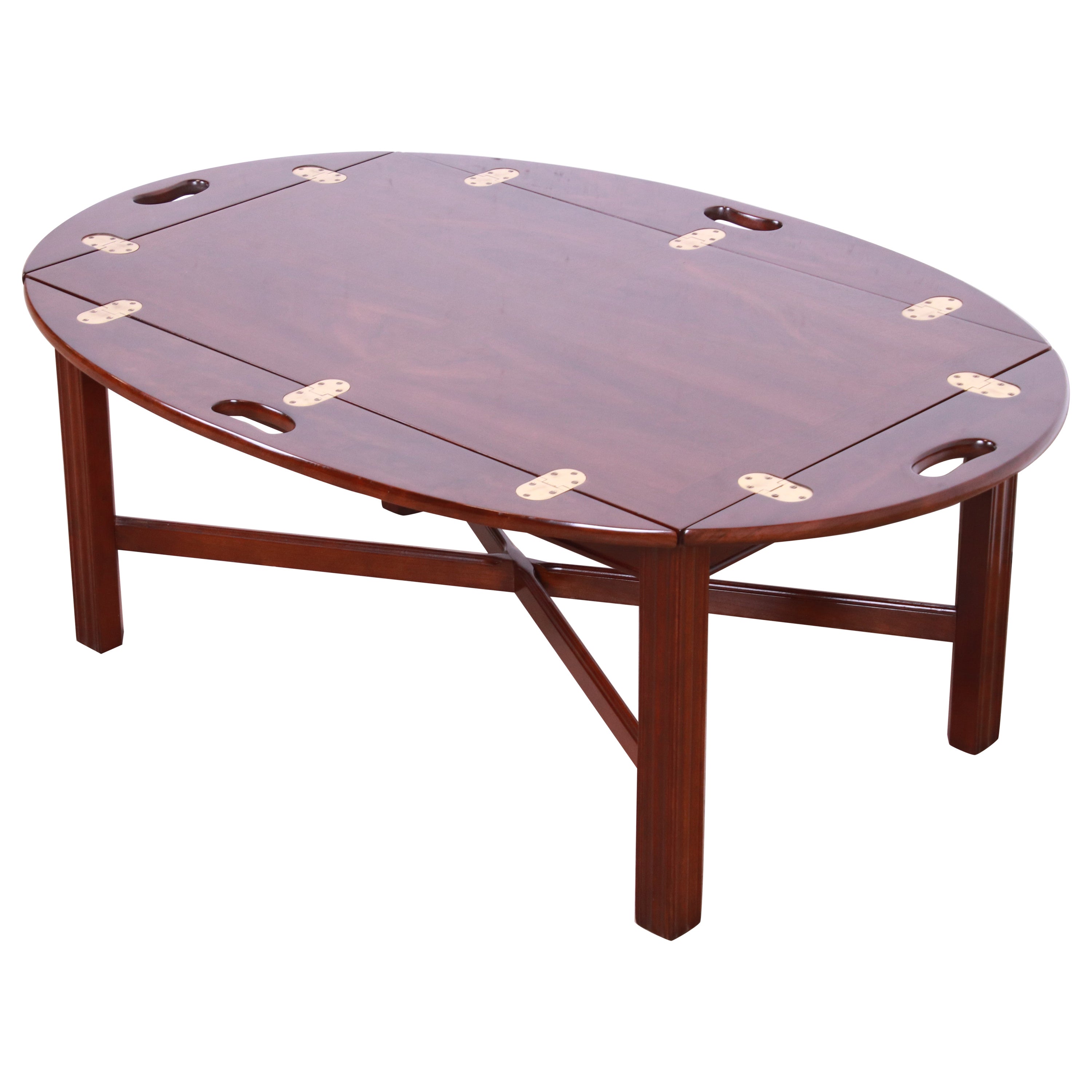 Stickley Chippendale Cherry Wood Butler's Coffee Table