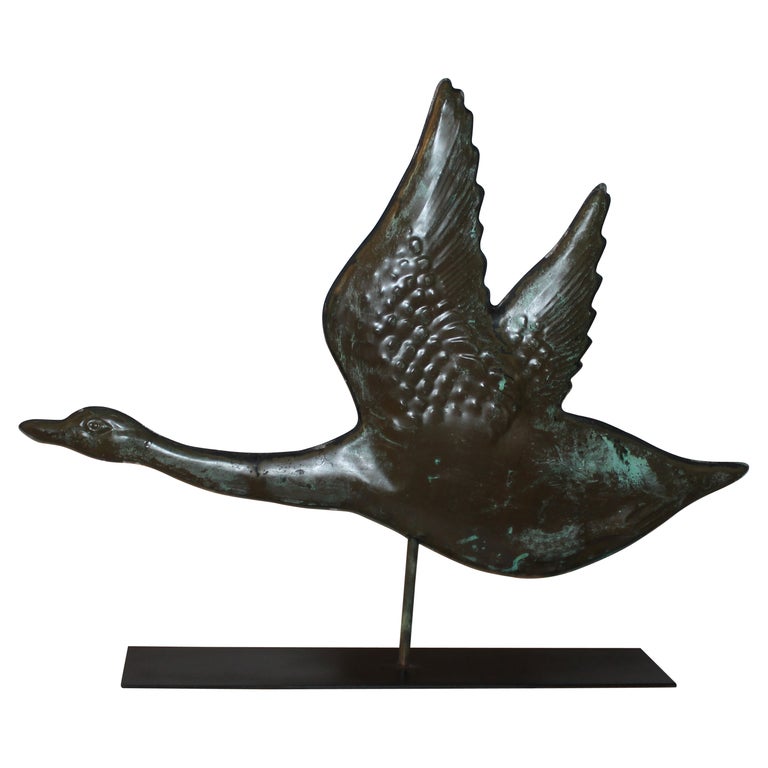 20thc Flying Goose Weather Vane For Sale