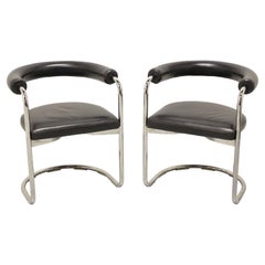 STENDIG Tubular Steel Cantilever Chairs, Pair