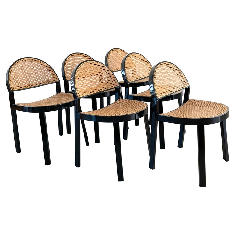 Jonathan de Pas & Donato d'Urbino Set of Six Chairs, 1960s