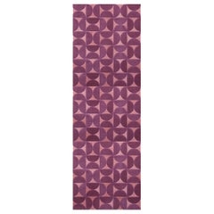 Tapis de couloir Horizon personnalisable rose « Tessalating Nostalgic » en taille moyenne