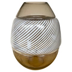 Large Egg Lamp Lightning Vase Murano Glass, Italy, 1970s
