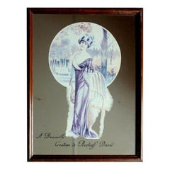 Parisian French Vintage Mirror Deauville Lady Early 20s Beshoft David