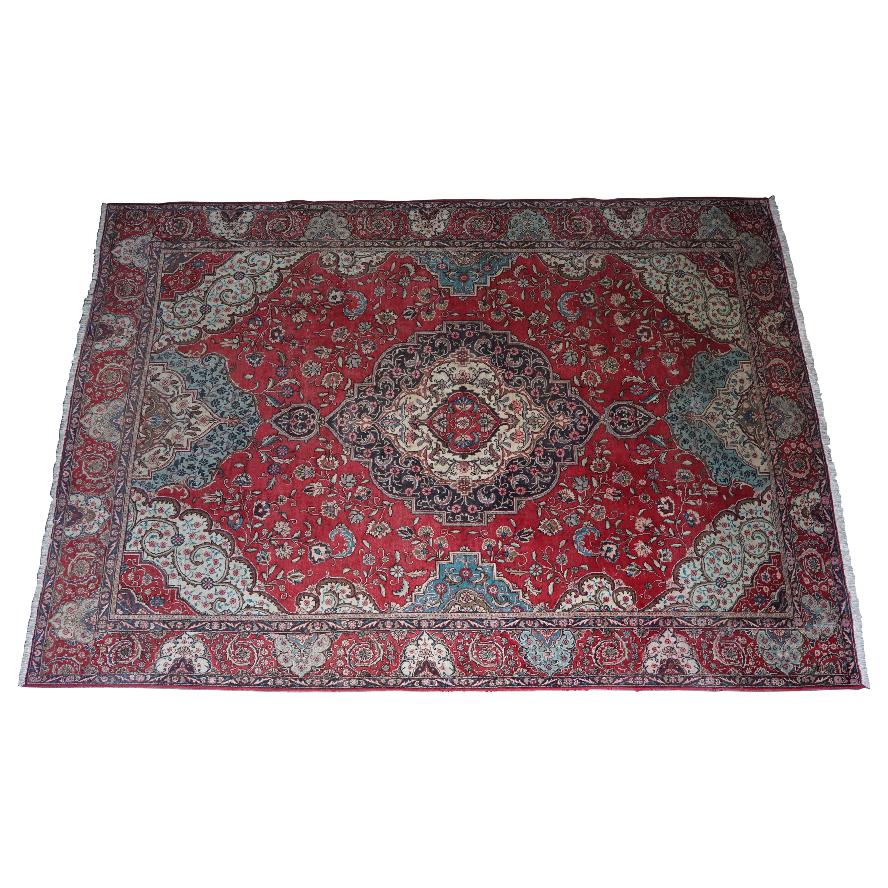 Superbe tapis de maison de campagne français ancien extra-large