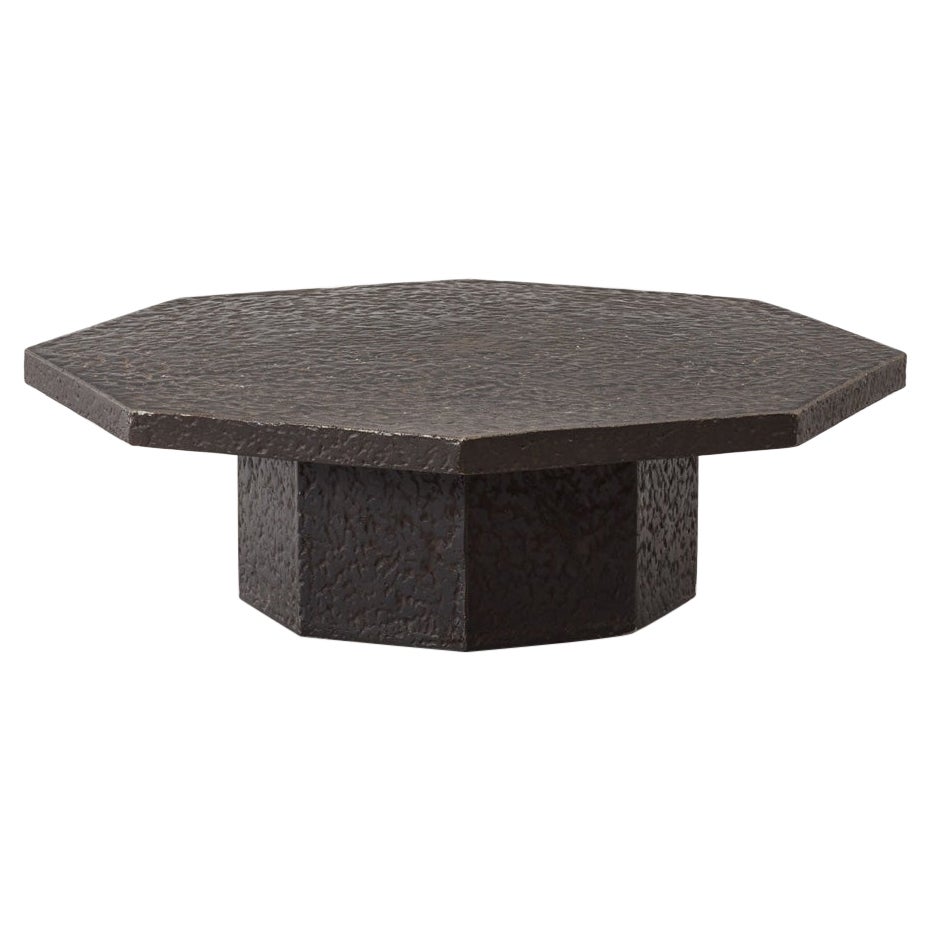 Brutalist Stone-Esque Octagonal Coffee Table, Netherlands, 1970s