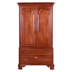 Ethan Allen Georgian Solid Cherry Wood Gentleman's Chest