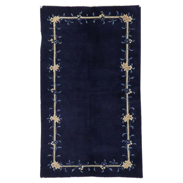 Antique Chinese Peking Rug with Landscape Scenes and Chinoiserie Style ...