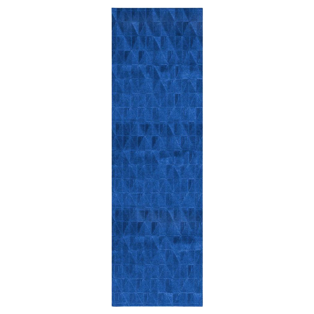 Bold Spliced Angles Customizable Fragment Runner in Sapphire X-Large For Sale
