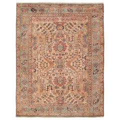 17th Century Small Size Persian Khorassan Rug. Size: 4 ft 5 in x 5 ft 9 in